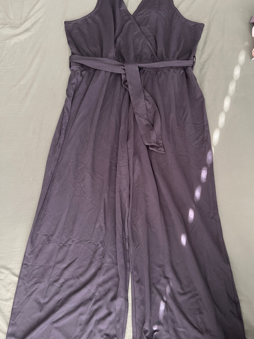 Sleeveless Jumpsuit in Black Size 3X